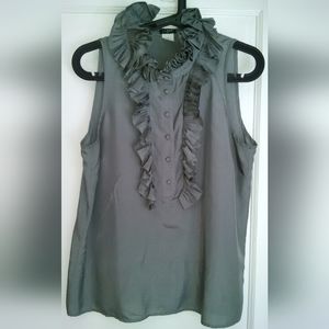 J.Crew Silk Ruffle Blouse